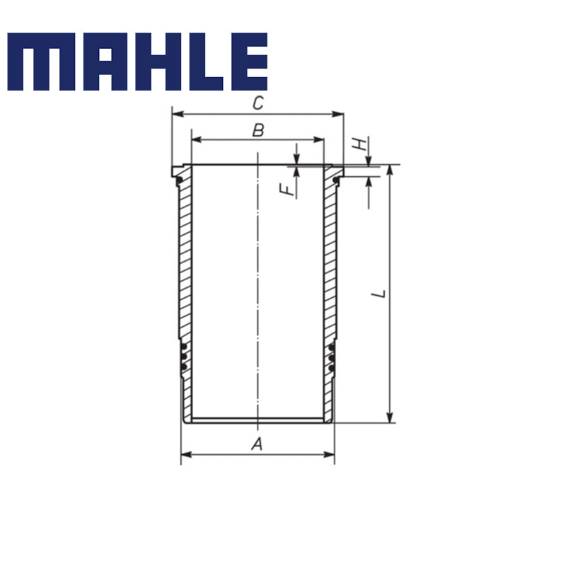 Cylinder Liner - 037WN5501 MAHLE - 20451502
