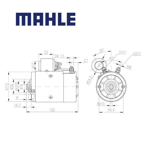 MM 397 electric motor 24V 2,2kW AMJ5926