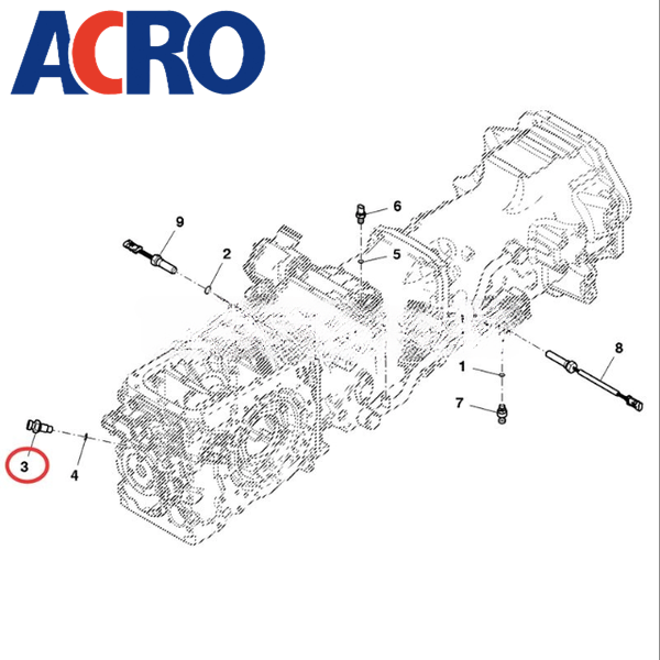 ACRO Transmission speed sensor AL204621 suitable for JOHN DEERE