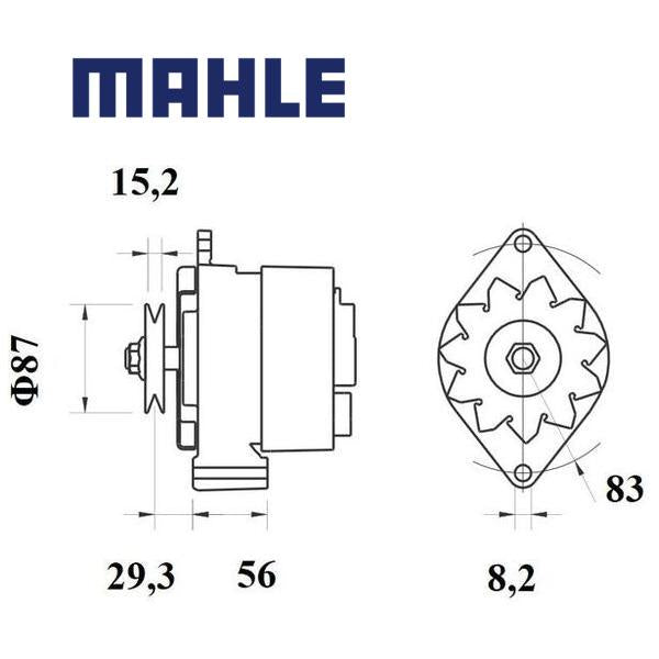 Alternator MG438 MAHLE 0061542902, 294390300, 35544, MG 438