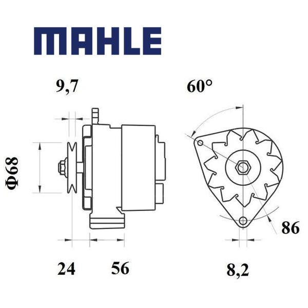 Alternator MG528 MAHLE 01448, DRA0130, MG 528