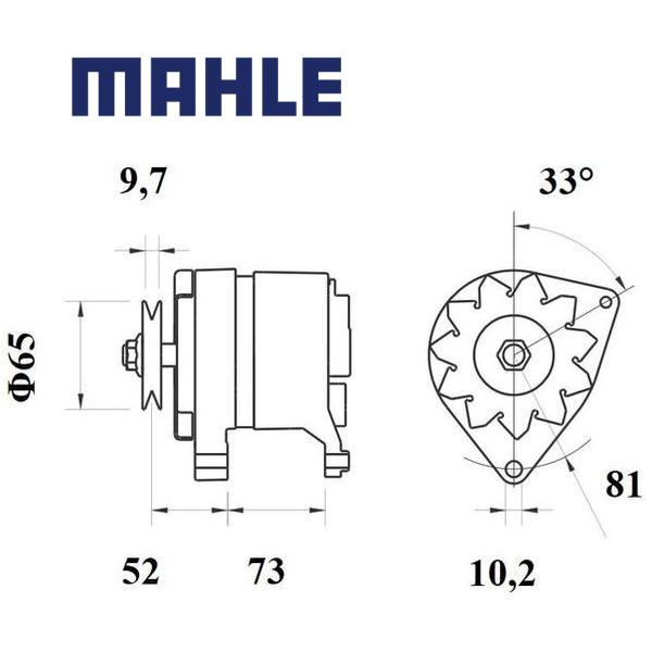 Alternator MG535 MAHLE 0000005967965, 46641385, 0000007533853, MG 535