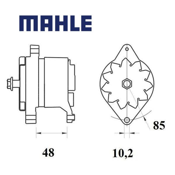 Alternator MG581 MAHLE DRA0748, MG 581