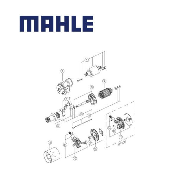 Starter MS 85 MAHLE 35532043F, 563 47, 58401410 MS85