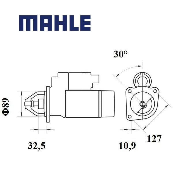 Starter MS 791 MAHLE 6525845M91 MS791