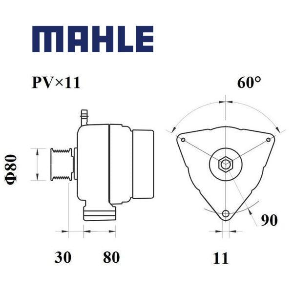 Alternator MG793 MAHLE 0111542802, 1516515R, 0121540402, MG 793