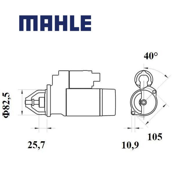 Starter MS 811 MAHLE 04131847 MS811