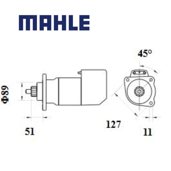Starter MS700 MAHLE 04936699, 20553711, 420780, MS 700