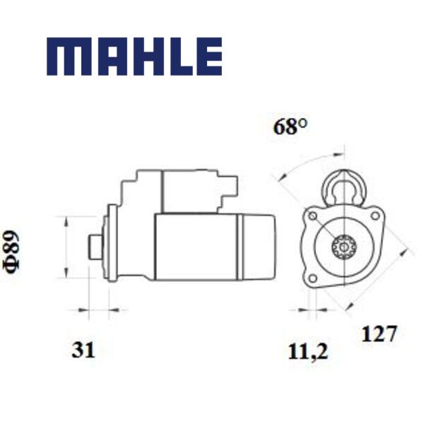 Starter MS 779 MAHLE 01182315, 20796052, 21133741 MS779