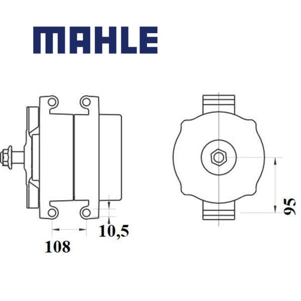 Alternator MG148 MAHLE 25110351, 2588905C91, 3095737, MG 148