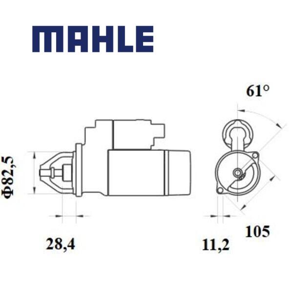 Starter MS 836 MAHLE C5530064A MS836