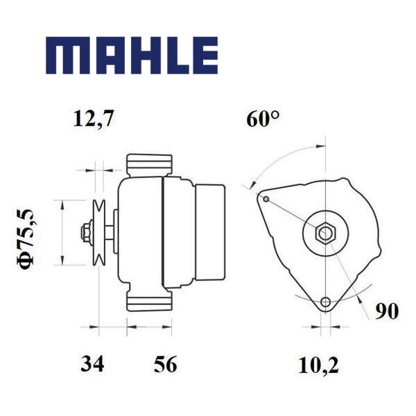 Alternator MG143 MAHLE, MG 143