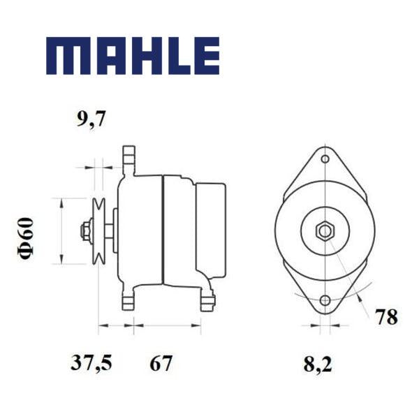 Alternator MG715 MAHLE CAL21251GS, MG 715