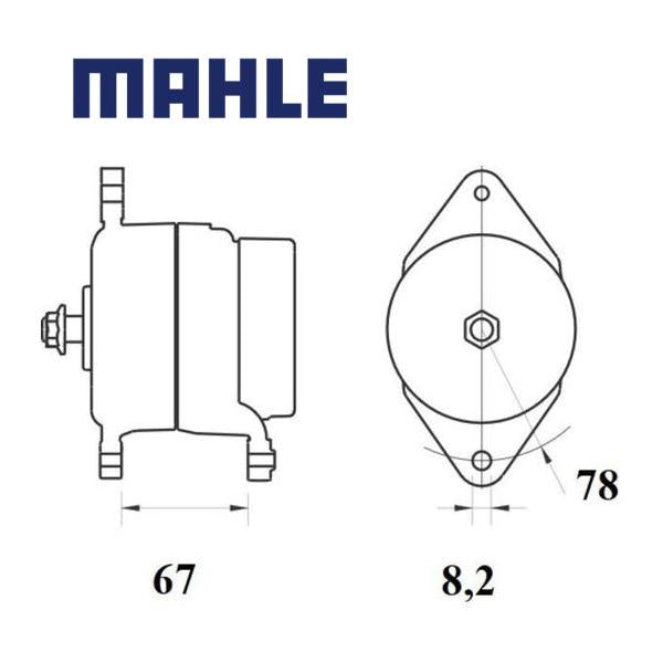 Alternator MG67 MAHLE 01183457, 332/C9238, 04111821, MG 67