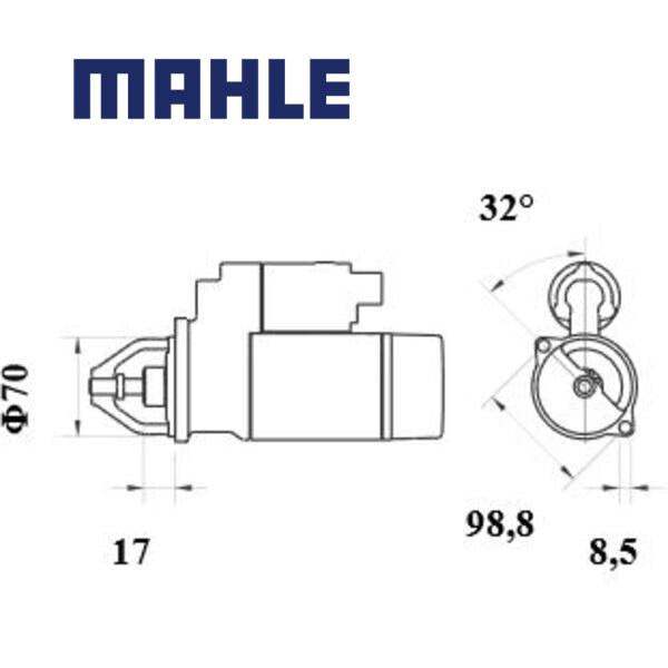 Starter MS296 MAHLE, MS 296