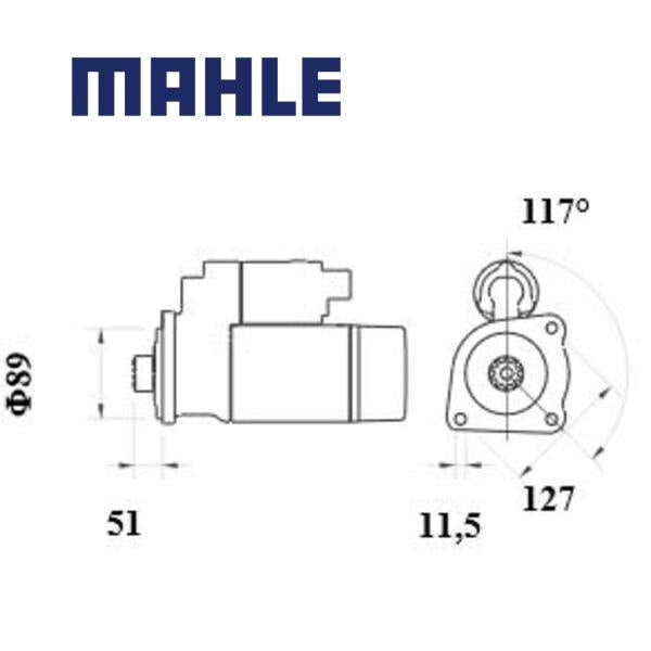 Starter MS 775 MAHLE 20397219, 5001866702, M009T61471 MS775