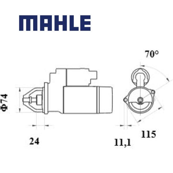 Starter MS 86 MAHLE 1850866, 333C5358, 185086600 MS86