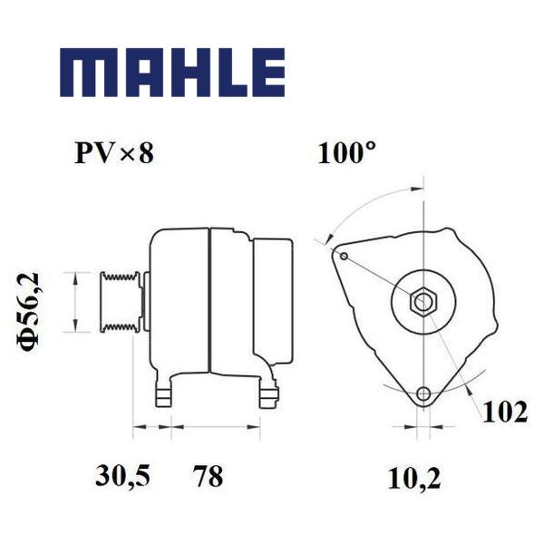Alternator MG776 MAHLE 320/08897, MG 776