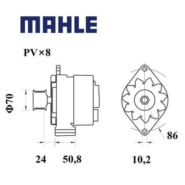 Alternator MG1046 MAHLE 48132158, MG 1046