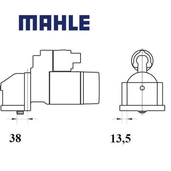 Starter MS 1080 MAHLE 0255CB, C2S27024, 1096338 MS1080