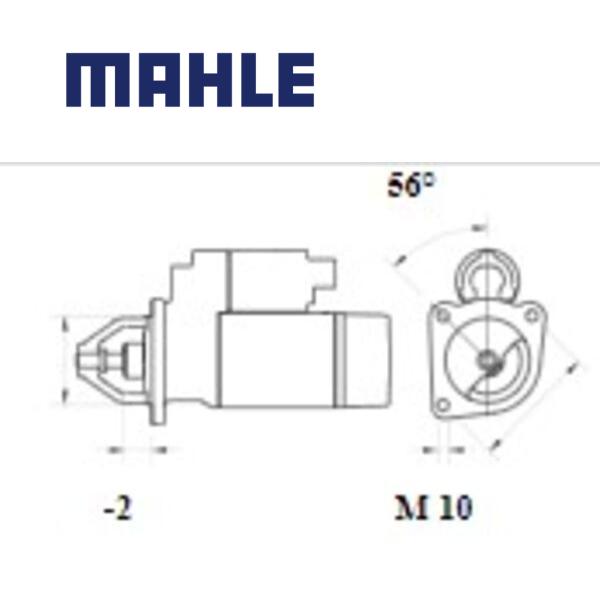 Starter MS 1094 MAHLE 1342792080, 1516779R, 555836 MS1094