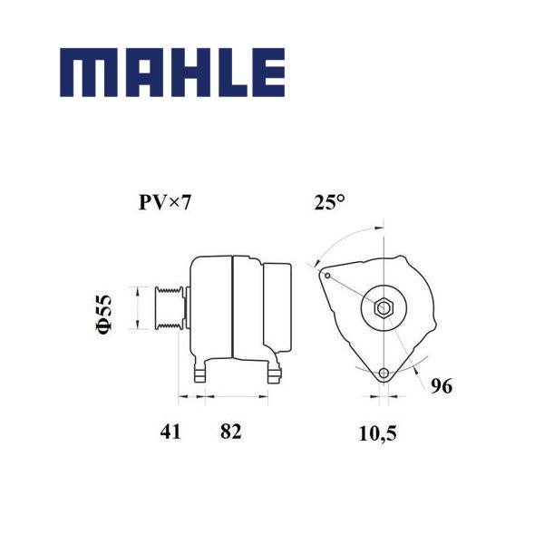 Alternator MG 1067 MAHLE 504385134, 0986083760, 440997 MG1067