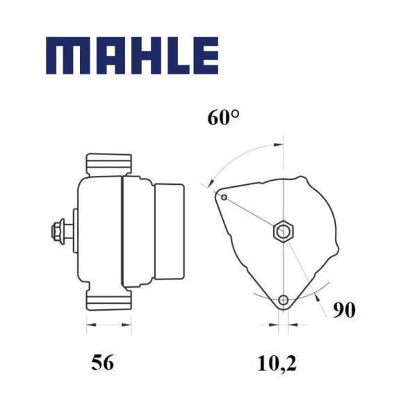 Alternator MG1122 MAHLE AL228793, AL228794, MG 1122