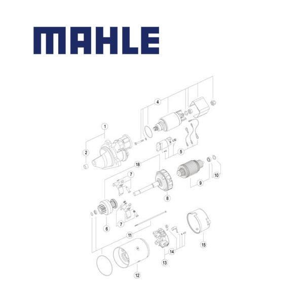 Starter MS 717 MAHLE 3472163, T406500 MS717