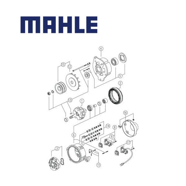 Alternator MG68 MAHLE 559844D1, 86529327, 8SC2023Z, MG 68