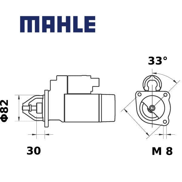 Starter MS288 MAHLE 0000504204112, 504204112, MS 288