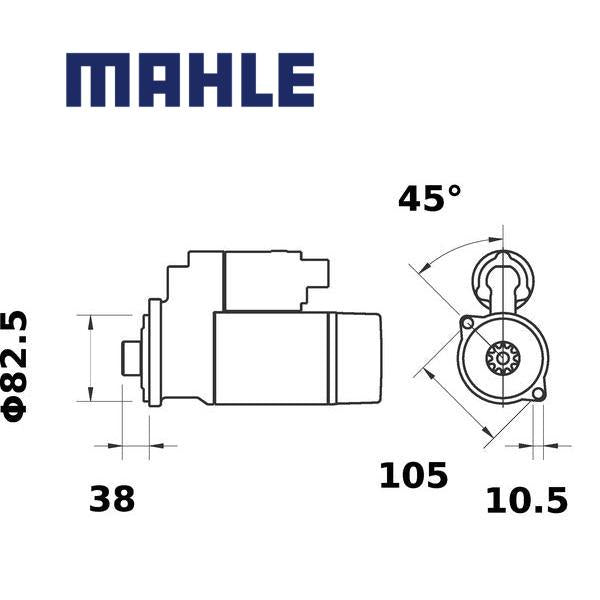 Starter MS292 MAHLE RE521488, RE543483, RE551446, MS 292