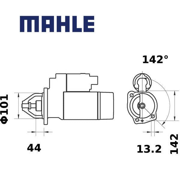 Starter MS258 MAHLE 54323708, 8.8676, M93R3110SE VPP, MS 258