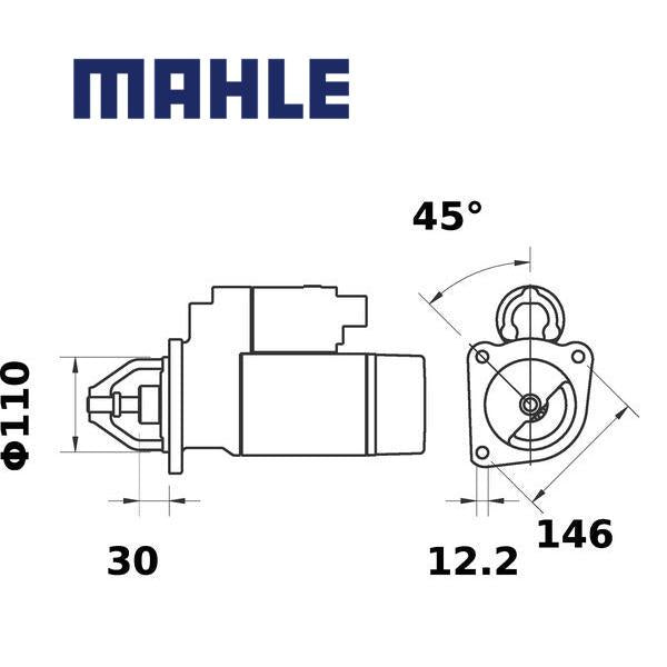 Starter MS 79 MAHLE 0000500338952, 0000504059251, 0005801441814 MS79