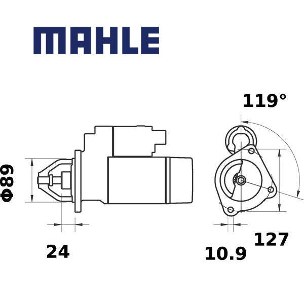 Starter MS 84 MAHLE 320/09022, 320/09026, 320/09032 MS84