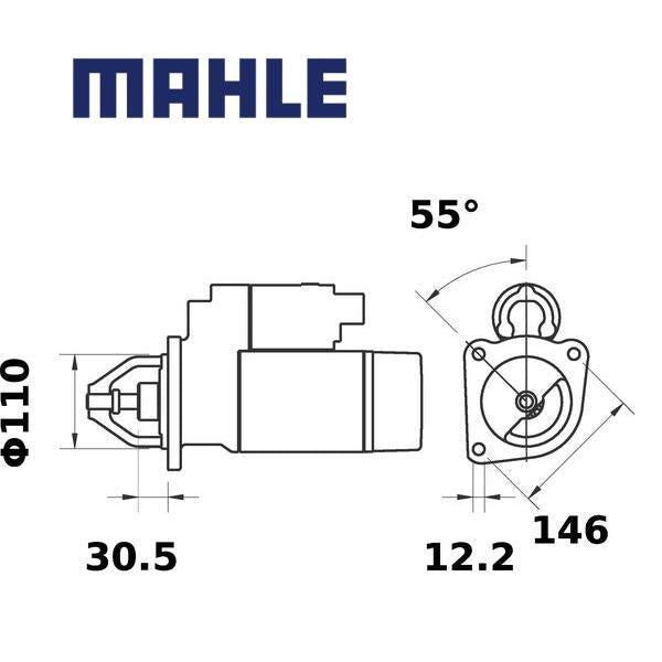 Starter MS 78 MAHLE 0000500338953, 500333269, 500338953 MS78