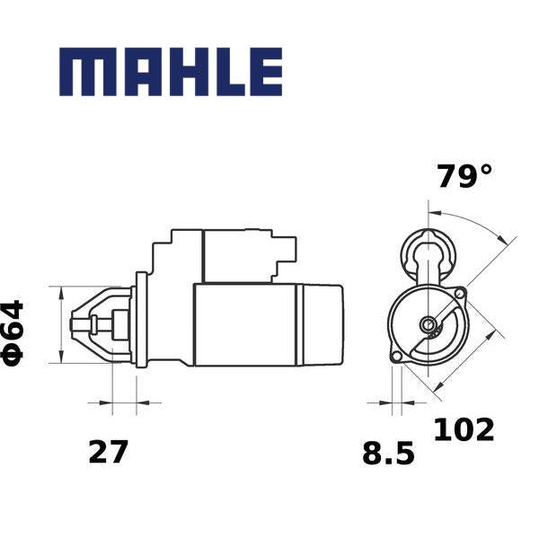 Starter MS35 MAHLE 0732356, 3110084EC0, 33353237, MS 35