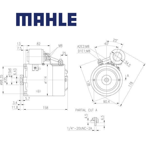 Electric Motor MM368 MAHLE, MM 368