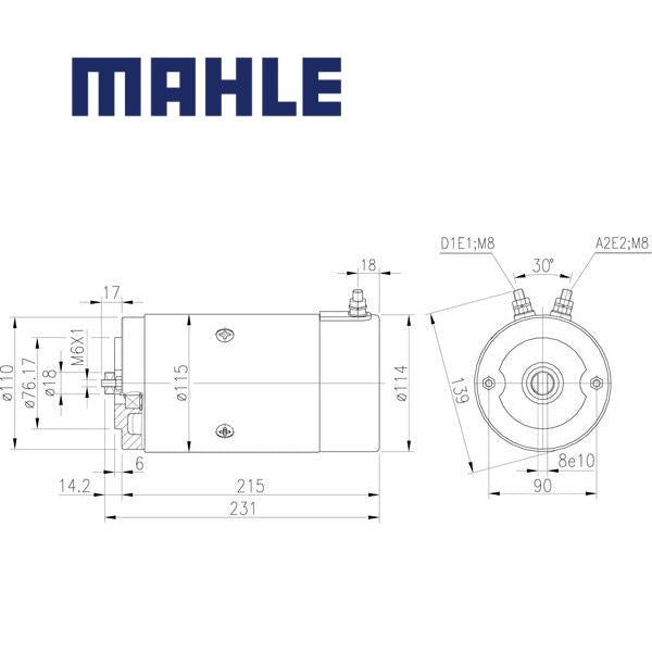 Electric Motor MM112 MAHLE, MM 112