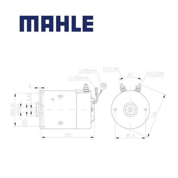 Electric Motor MM96 MAHLE, MM 96