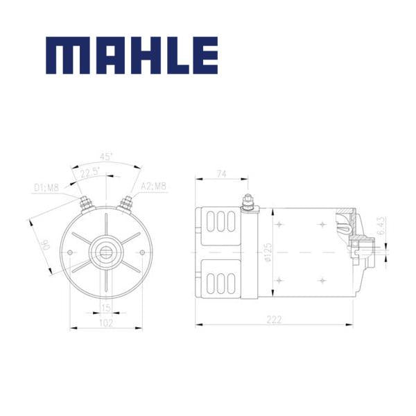 Electric Motor MM43 MAHLE, MM 43