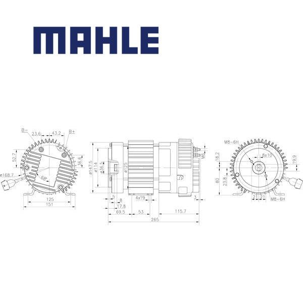 Electric Motor MM45 MAHLE, MM 45
