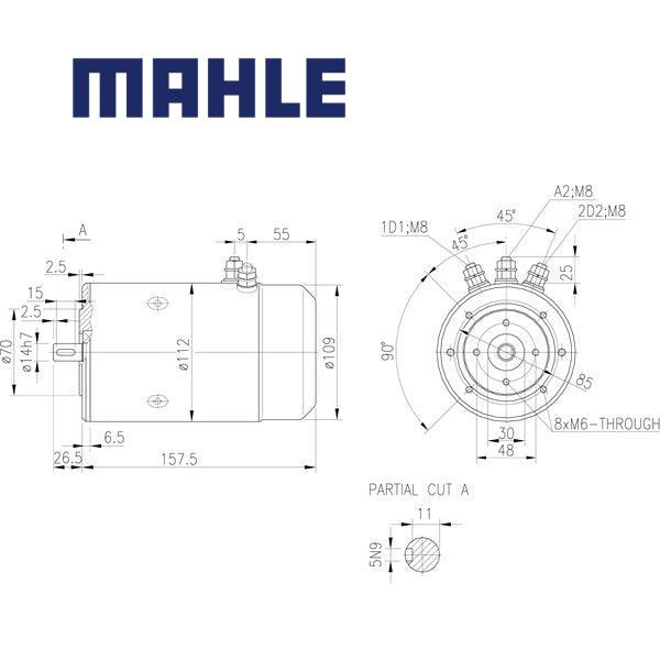 Electric Motor MM40 MAHLE, MM 40
