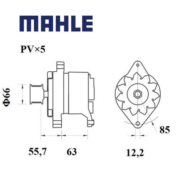 Alternator MG601 MAHLE 0000046412678, 46412678, 76334289, MG 601