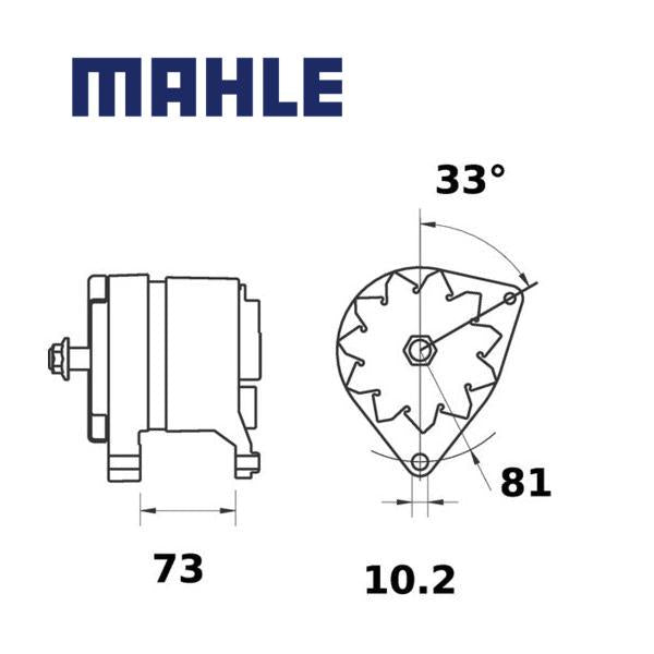 Alternator MG591 MAHLE, MG 591