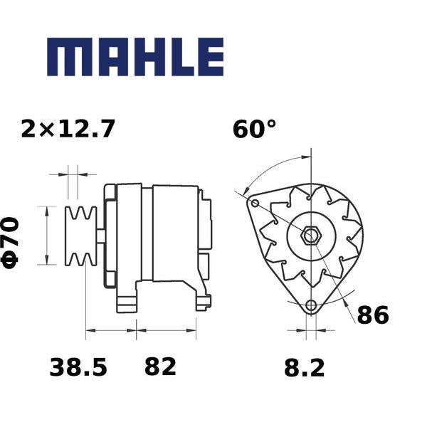 Alternator MG579 MAHLE 9HT12011A6A, MG 579