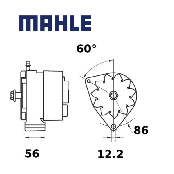 Alternator MG553 MAHLE, MG 553