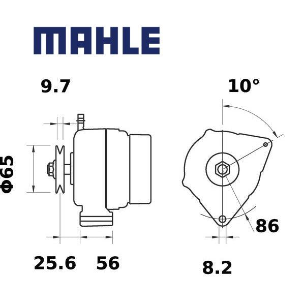 Alternator MG534 MAHLE 212143701010, 21214370101000, 437819, MG 534