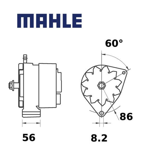 Alternator MG517 MAHLE 12153766, 3218577EX, 6005706654, MG 517