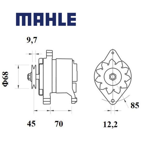 Alternator MG520 MAHLE 0000004849157, 4799364, 4808500, MG 520