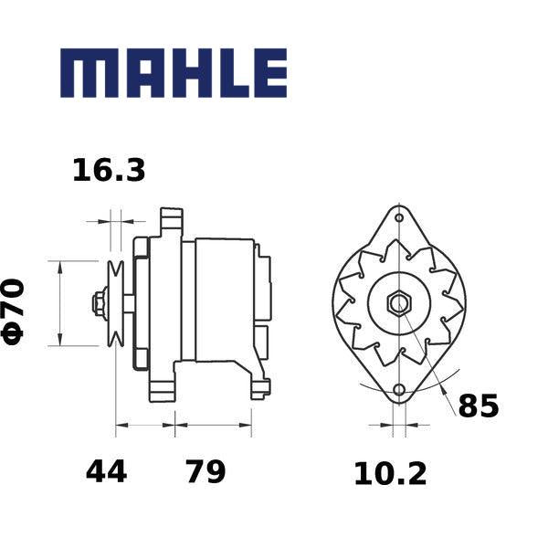 Alternator MG502 MAHLE, MG 502